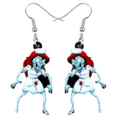 Zombies, zombiegift, dangledropearring, earringsforgirl