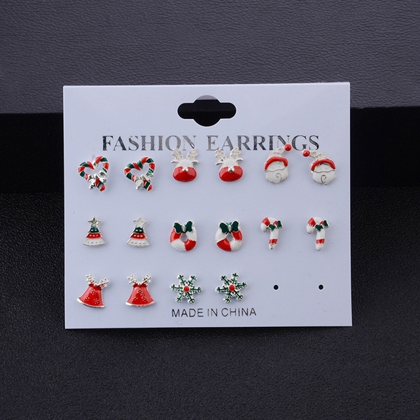 thumbnail image 2 of Sterling Silver Santa Father Christmas Stud Earrings – Cute Festive Jewelry For Girls & Ladies, 925 Boxed 2 of 2