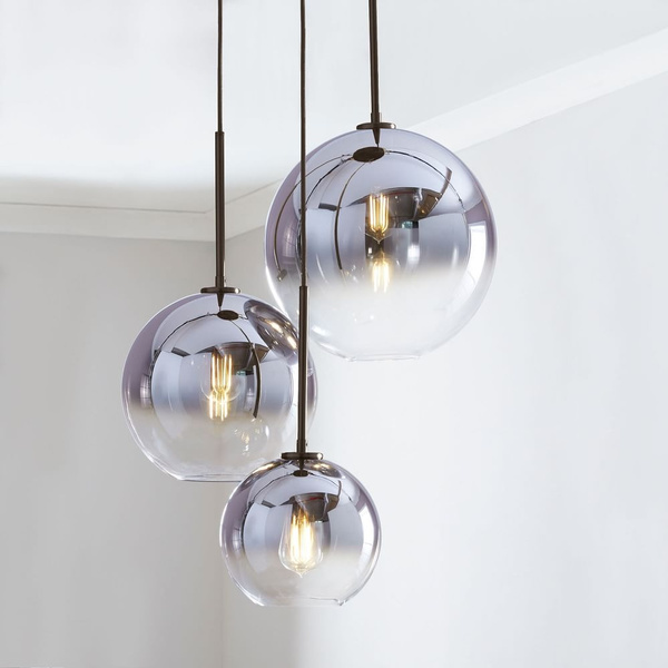 Nordic Led Pendant Light Lighting Silver Gold Glass Lamp Ball Hanging Kitchen Fixtures Dining Living Room Luminaire Wish - Large Silver Ball Pendant Lights