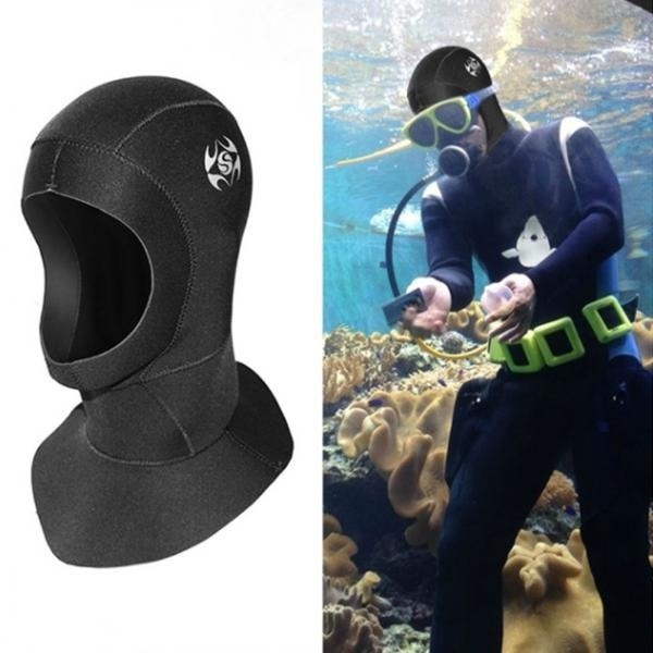 SLINX 3MM Neoprene Waterproof Warm Protection Dive Hood Diving Swimming ...