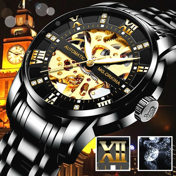 Orkina hot sale skeleton watch