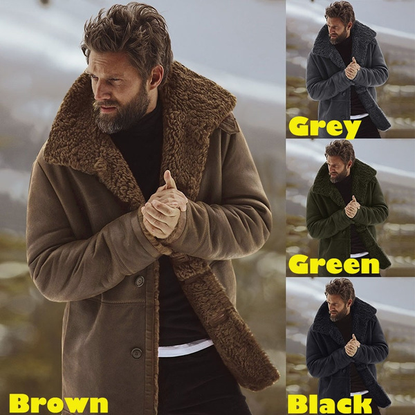 Men s thick 2019 winter jacket with long sleeves and warm velvet collar warm jackets warm jackets nz