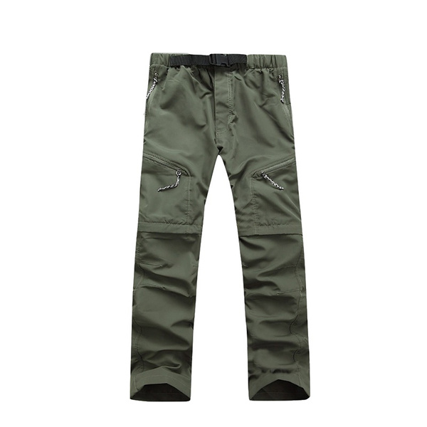 Hot Men's Hiking Pants Convertible Quick Dry Lightweight Zip-Off