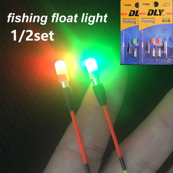 1/2Set Float Hot LED Light Color Electronic Buoy Strike Indicator Light  Stick with CR311 Battery Fishing Float Floats Accessory