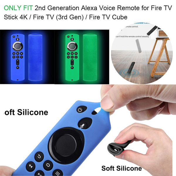 For Amazon Fire Tv Stick 4k Tv Remote Silicone Luminous Case Protective Cover Fur Amazon Feuer Tv Stick 4 Karat Tv Fernbedienung Silikon Leucht Case Schutzhulle Wish