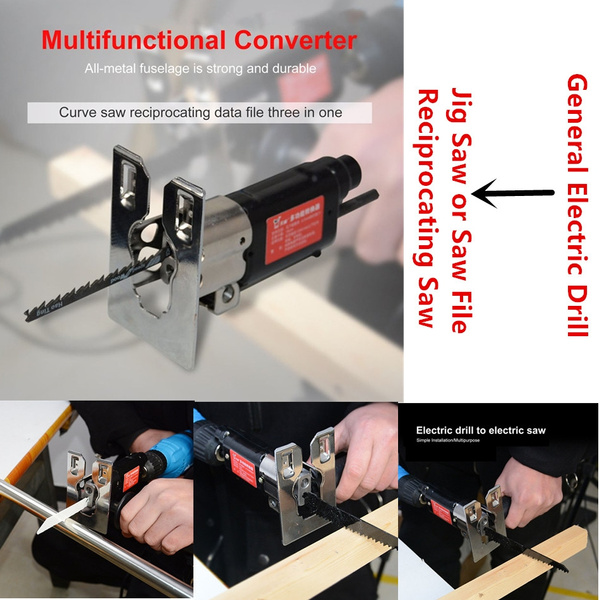 Portable Reciprocating Saw Adapter Multifunctional Electric Drill