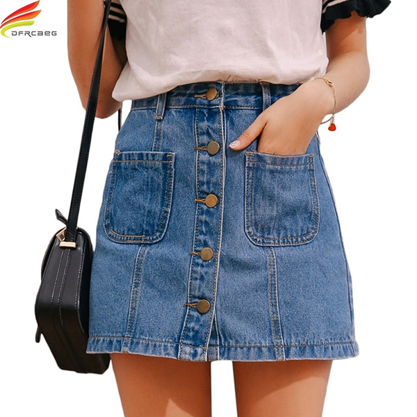 are denim mini skirts in style 2019