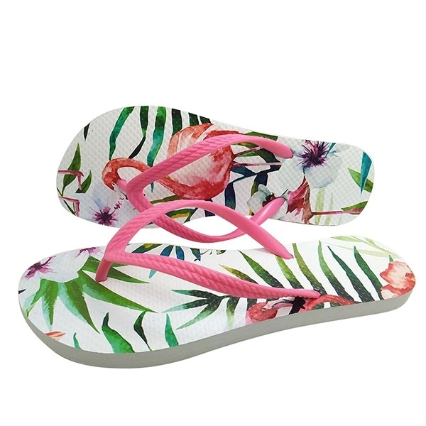 girls flamingo flip flops