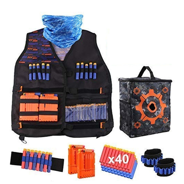 Shooting A Target Tactical Vest Kits Compatible with Nerf Gun N-Strike Elite Shooting A Target Tactical Vest Kits Compatible with Nerf Gun N-Strike Elite