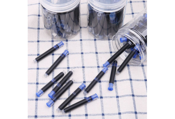 30pcs Jinhao Universal Black Blue Fountain Pen Ink Sac Cartridges Refills 2.6mm 