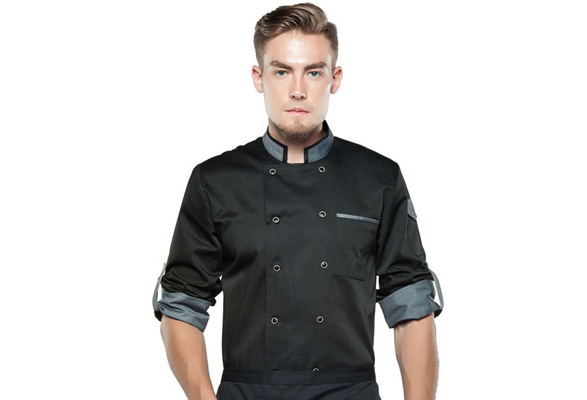 Chef Apparel Unisex Short Sleeve Chef Jacket Coat Restaurant Cooking Uniform D 