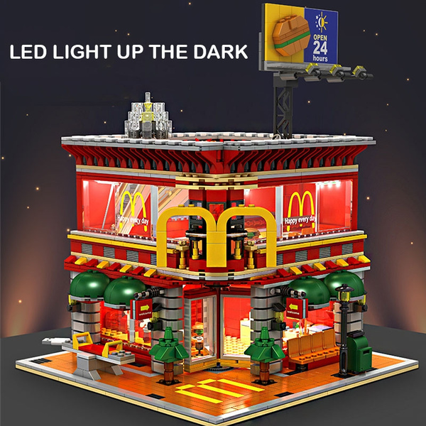 LOZ Street McDonald's Food Restaurant Mini Nano Building Blocks Diamond Toy Gift 