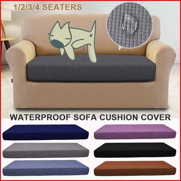 Best Ing 1 4 Seat 13 Color Waterproof Sofa Cushion Cover Solid Double Wish Double Sofa Cushion Cover, Best Sofa Cushion Covers