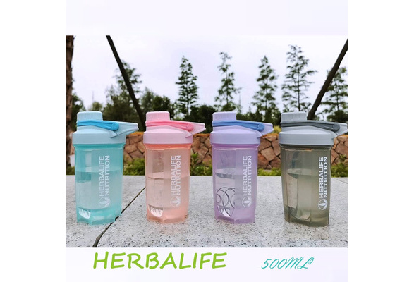 New Herbalife Logo 500ml Shaker Cup BPA-Free Water Bottle w/StainlessSteel  Whisk