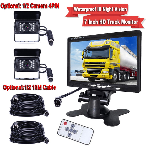 RV Truck Van Car IR Back Up Camera Night Vision System+7/" Rear View Monitor Kits