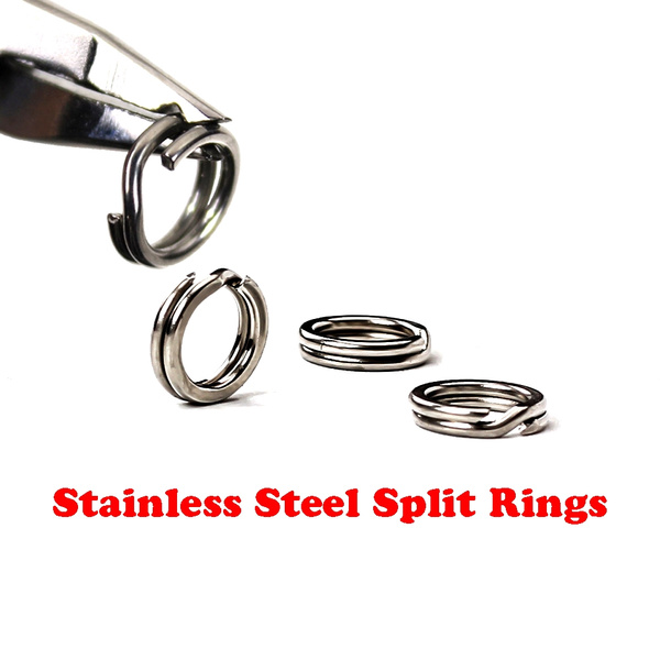 OUKENS Fishing Split Rings, 60pcs Stainless Steel Solid Fishing Figure 8  Jigging Rings Lure Tackle Accessories : Amazon.in: Sports, Fitness &  Outdoors