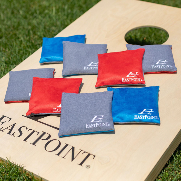 EastPoint Sports Solid Wood Bean Bag Toss Cornhole Yard Game Board Set