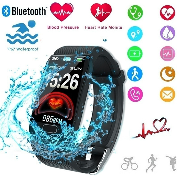 2019 New Men Smart Watch IP67 Waterproof Heart Rate Blood Pressure ...