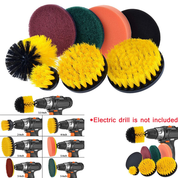 5 Inch Power Scrubber Drill Cleaning Brush Scrub Pads All Purpose