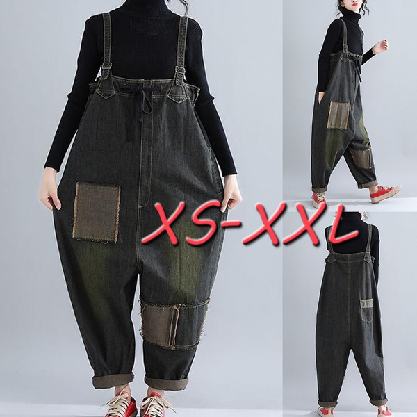 low waist overalls