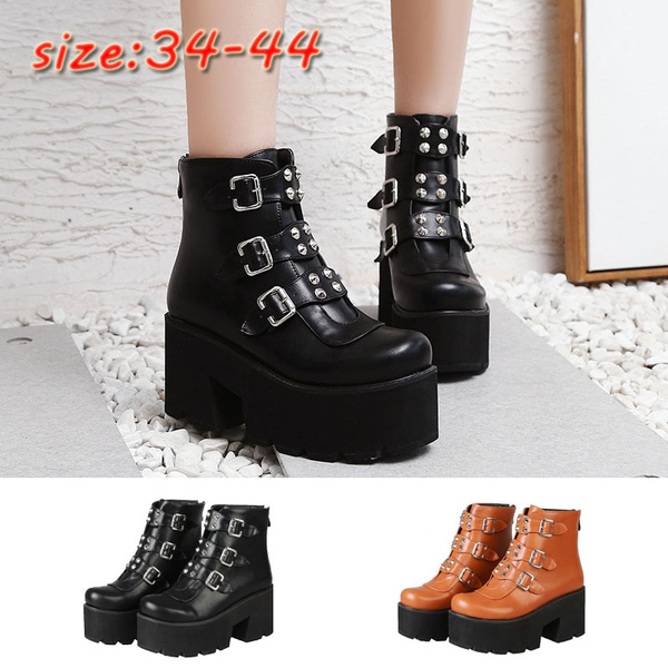 Big goth cheap boots