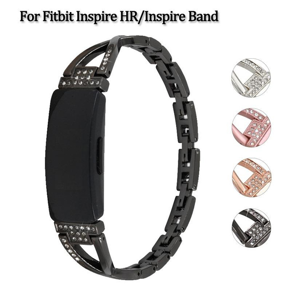 Diamond Rhinestone Jewelry Bracelet Band for Fitbit Inspire/Fitbit Inspire  HR /Fitbit Inspire 2 Metal Replacement Wristband