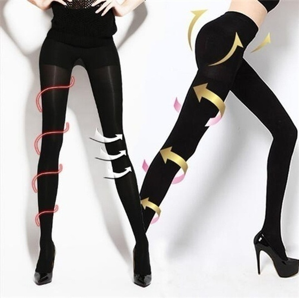 Black Pantyhose Compression Stocking for Woman Fat Burning Slimming