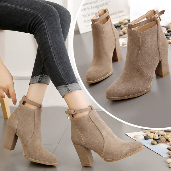 Zipper Large Size Ladies Martin Boots 