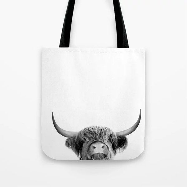 Highland cow Tote Bag, Highland Cow Tote, Cow Tote Bag, Cow Bag, Cow