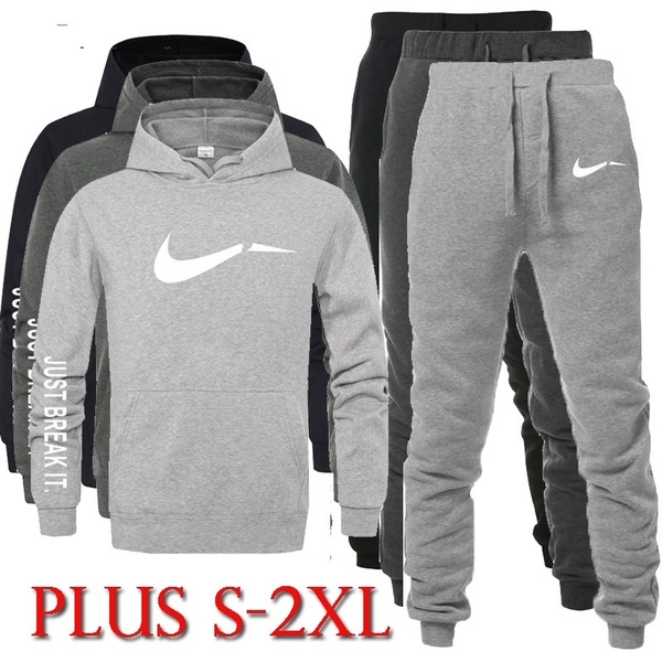 Traje deportivo de moda para hombres Otoño e invierno Nuevo suéter con  capucha Pantalones deportivos para hombres Traje de ocio juvenil Traje de  gimnasio | Wish