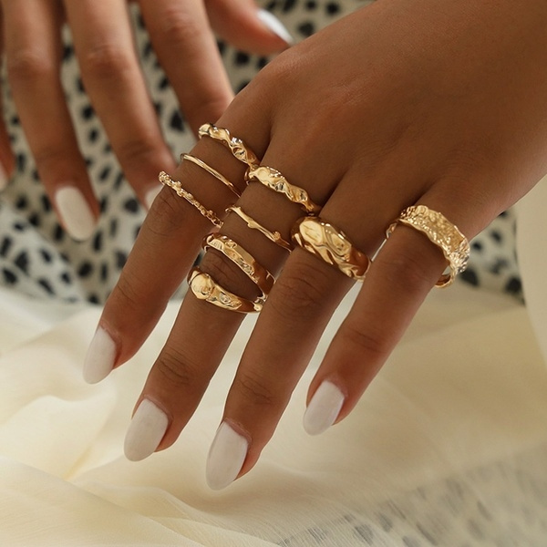 Bohemian rings online gold