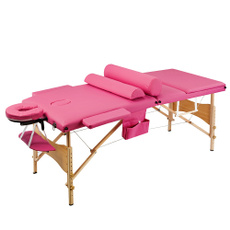 pink, case, massagetable, chairbed