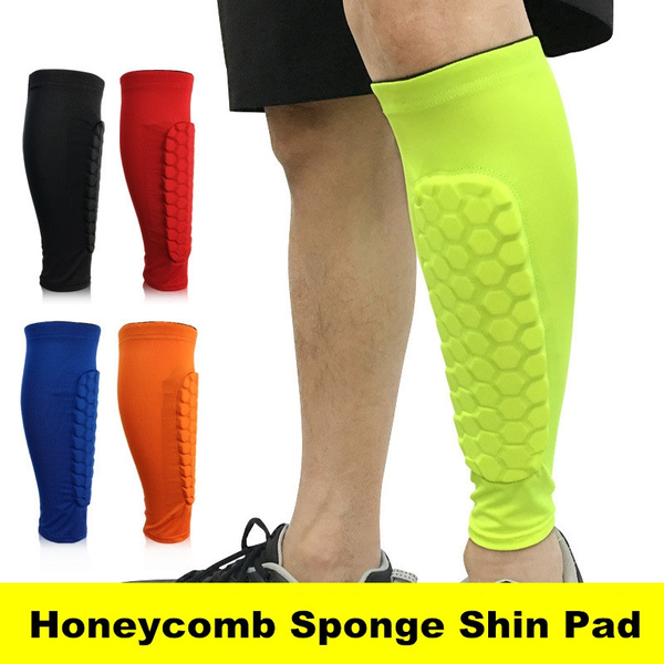 1 Piece Honeycomb Sponge Shin Pad Guards Leggings Protector Football Soccer  Outdoor Basketball Riding Hiking Calf Socks