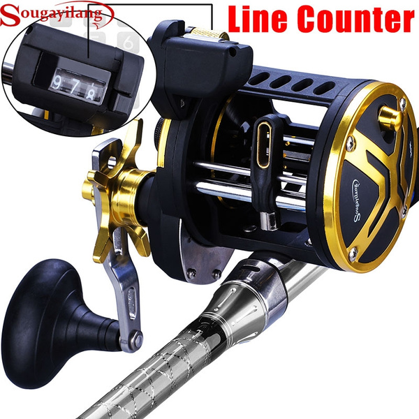 sougayilang line counter trolling reel