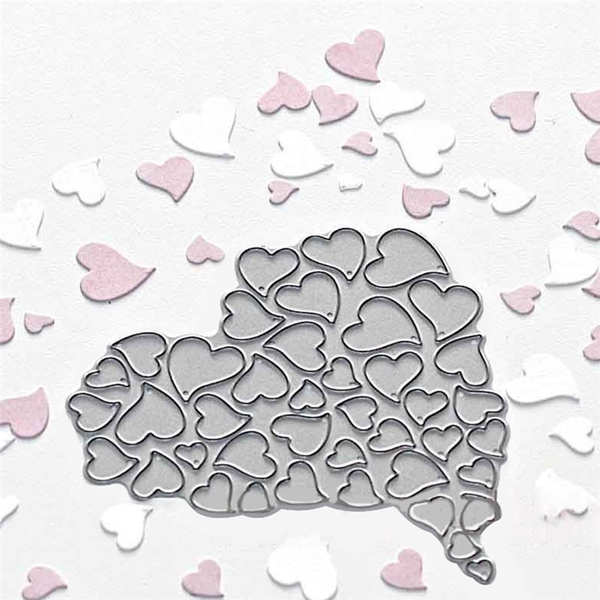 Heart Melange Metal Cutting Dies Stencils For DIY Scrapbooking Decorative Card 