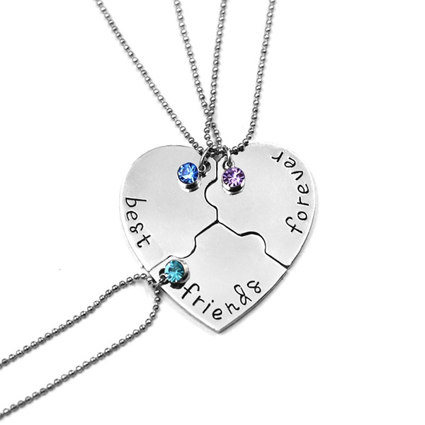 3/4Pcs/Set Love Jewelry Stamped Pendant 