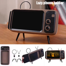 Mini, portable, mobilephonescreenstand, retrotvdesign