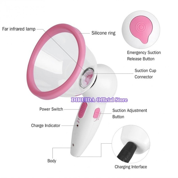 Electric Breast Enlargement Vacuum Pump Therapy Body Massage