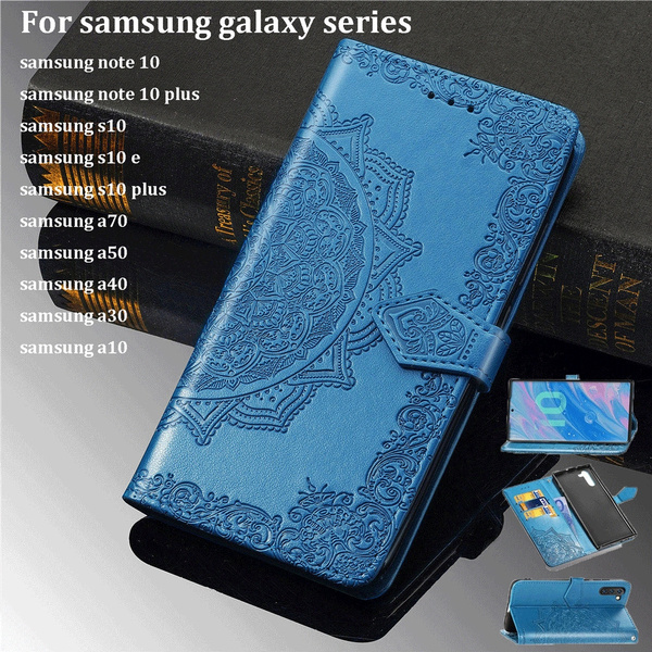 Estuche De Cuero Genuino para cubierta Samsung Galaxy Note 10 Hecho a Mano Cartera Libro Biblia Estuche De Cuero Genuino para cubierta Samsung Galaxy Note 10 Hecho a Mano Cartera Libro Biblia