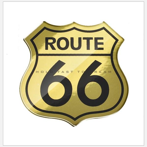 Route 66 Aufkleber Highway Harley Bike Sticker USA auch in CHROM  159/13 