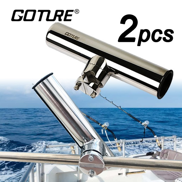 Goture 2pcs Stainless Steel Super Strong Fishing Rod Holder for Sea Fishing