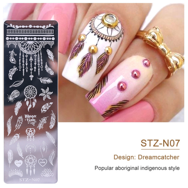 1pcs Nail Art Stamp Nail Stamping Template Flower Geometry Animals Diy Nail Designs Manicure Image Plate Stencil Wish