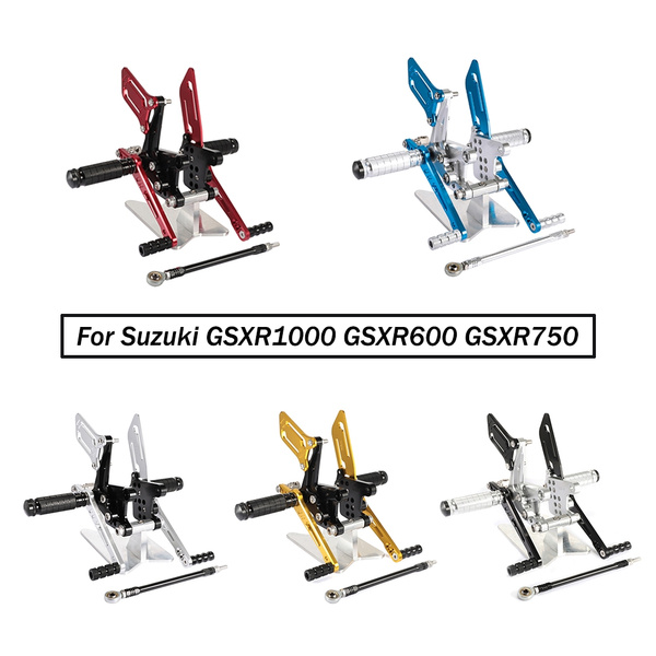 CNC Aluminum Adjustable Rearset Rear Set Footrest Foot Pegs Pedal For