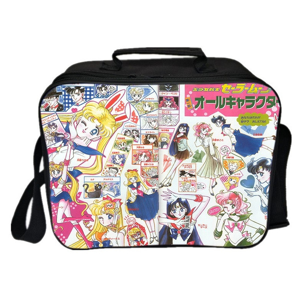 Sailor Moon Lunch Bag Children men women Boys Girls Cooler Bag Insulation  bag Student worker new beautiful Cute Lunch Bag fashion bag