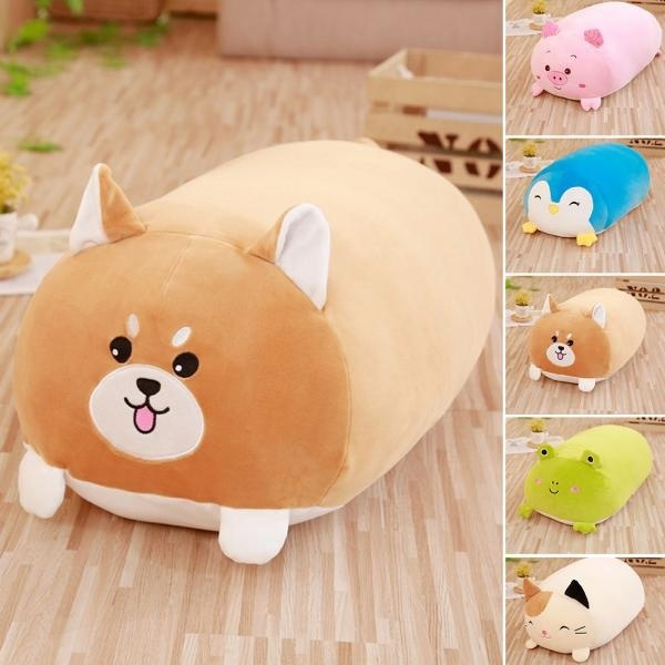 chubby animal pillow