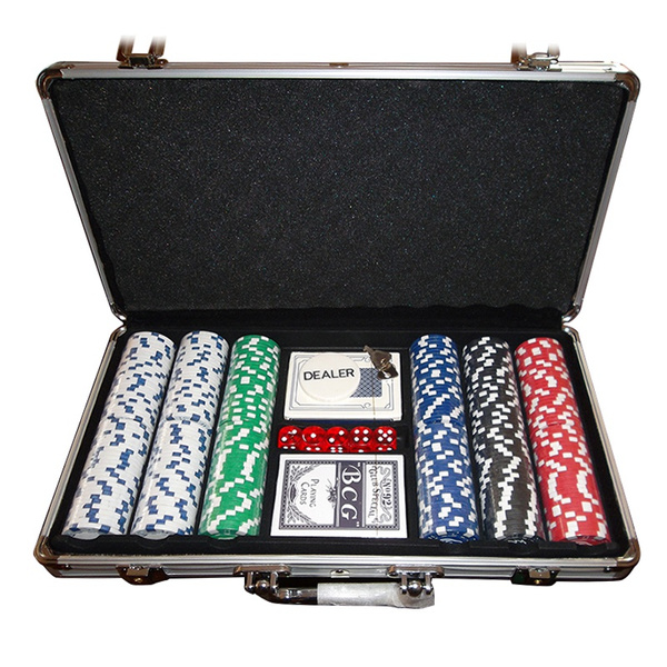 Bhabha Sales® 100 Pcs Casino Style Poker Chips Set (Without Denomination)  in Aluminium Case Poker Game : Amazon.in: Toys & Games