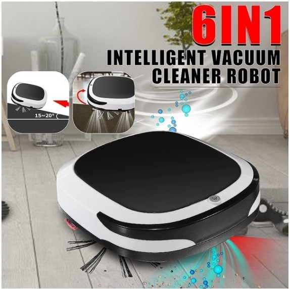 New upgrade 6 in 1 intelligent vacuum cleaner dry and wet sweep brushless automatic collector home cleaning |