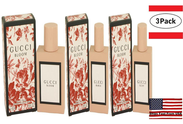 3 Pack Gucci Bloom by Gucci Eau De Parfum Spray 1.6 oz for Women