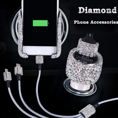 DIAMOND, phonecharger, 3in1usbcable, usbcarcharger