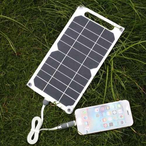 A/A MOTINGDI Solar Panel Portable 10W 5V Ladegerät Handy Camping Ausflug Ge 